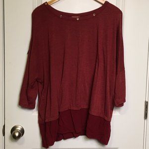H.I.P. Cold Shoulder Knit Top 2X